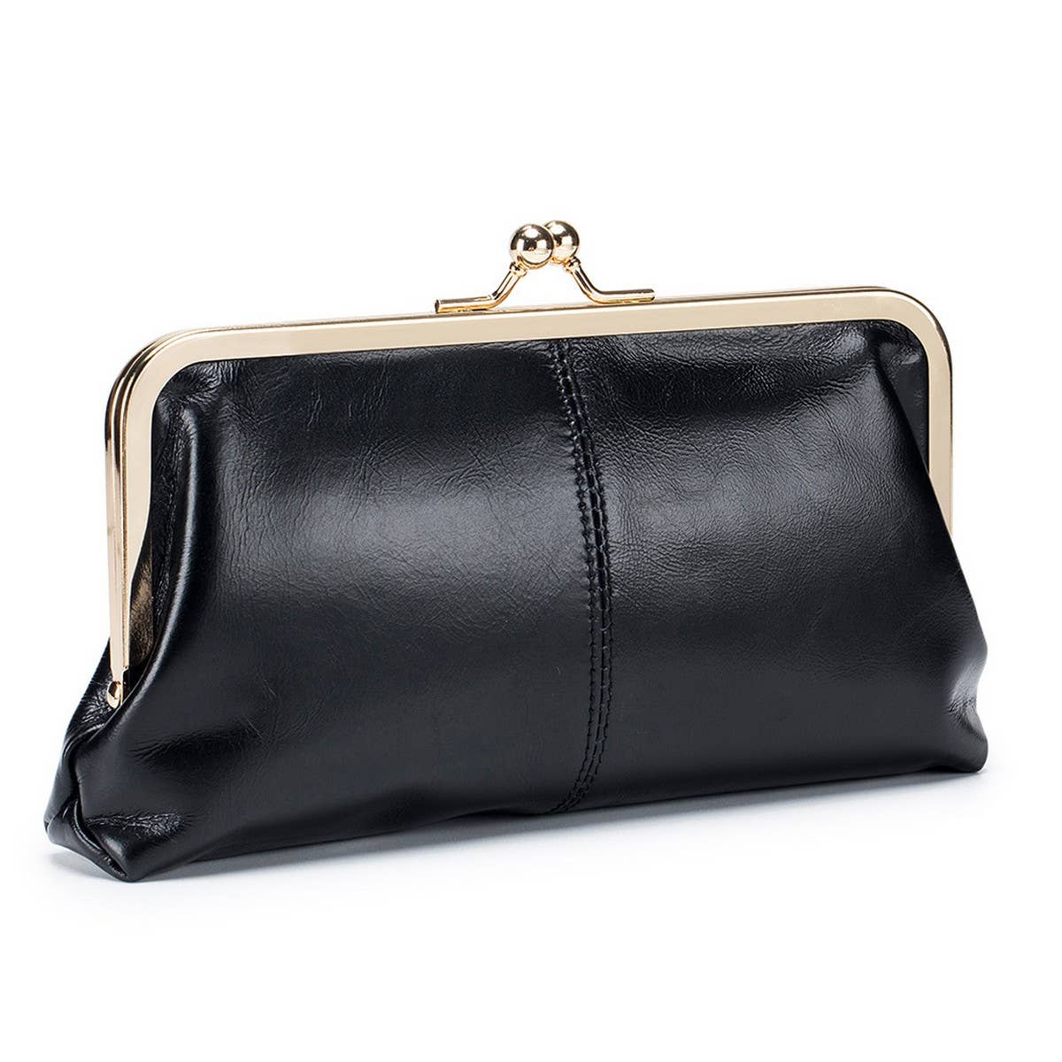 LARGE CAPACITY SIMPLE RETRO CLIP BAG LONG WALLET_CWAB3740