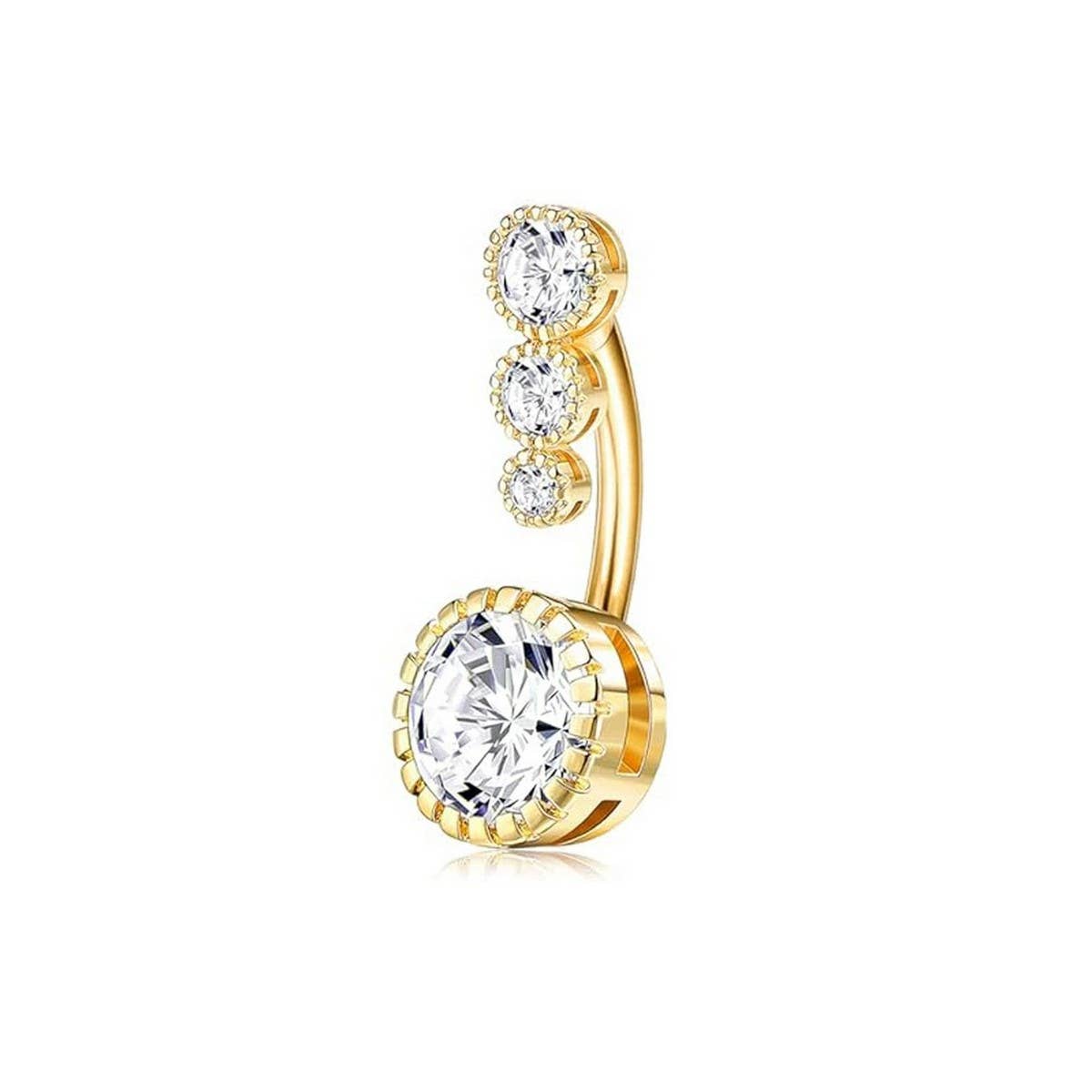 Butterfly CZ Belly Button Ring ??Body Piercing_CWMM9178