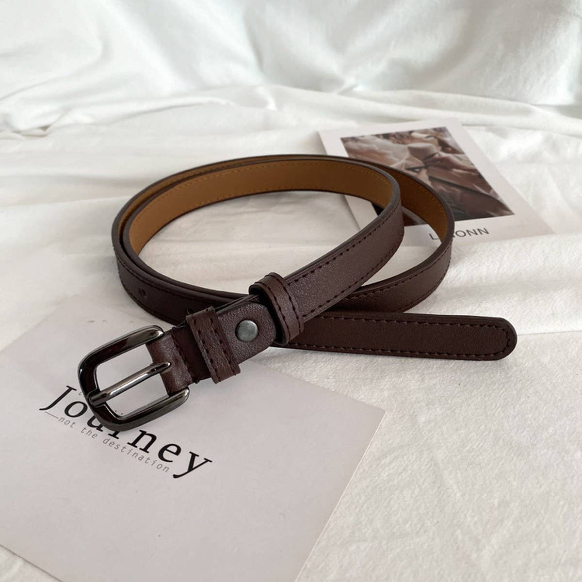 VERSATILE SOFT SURFACE THIN RETRO PIN BUCKLE BELT_CWABE0672