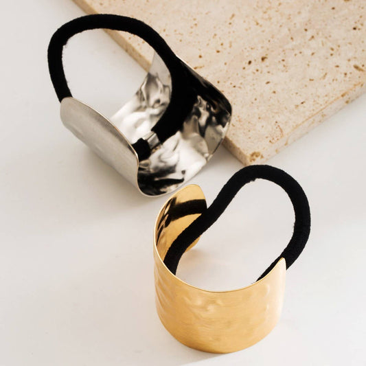 New Minimalist Geometric Metal Ponytail Hair Tie