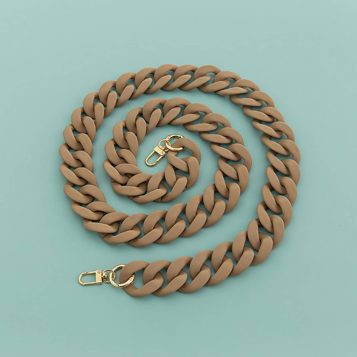 Large Resin Acrylic Bag Chain, Wide Strap_CWMM5065