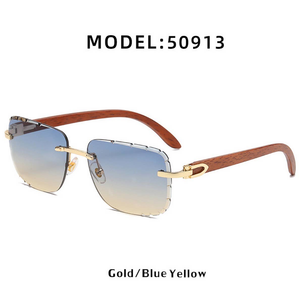FASHIONABLE FRAMELESS CUT-EDGE SUNGLASSES