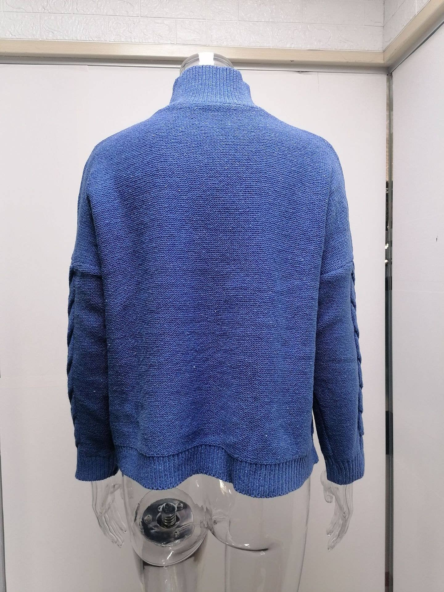 SOLID COLOR TURTLENECK LONG-SLEEVED SWEATER