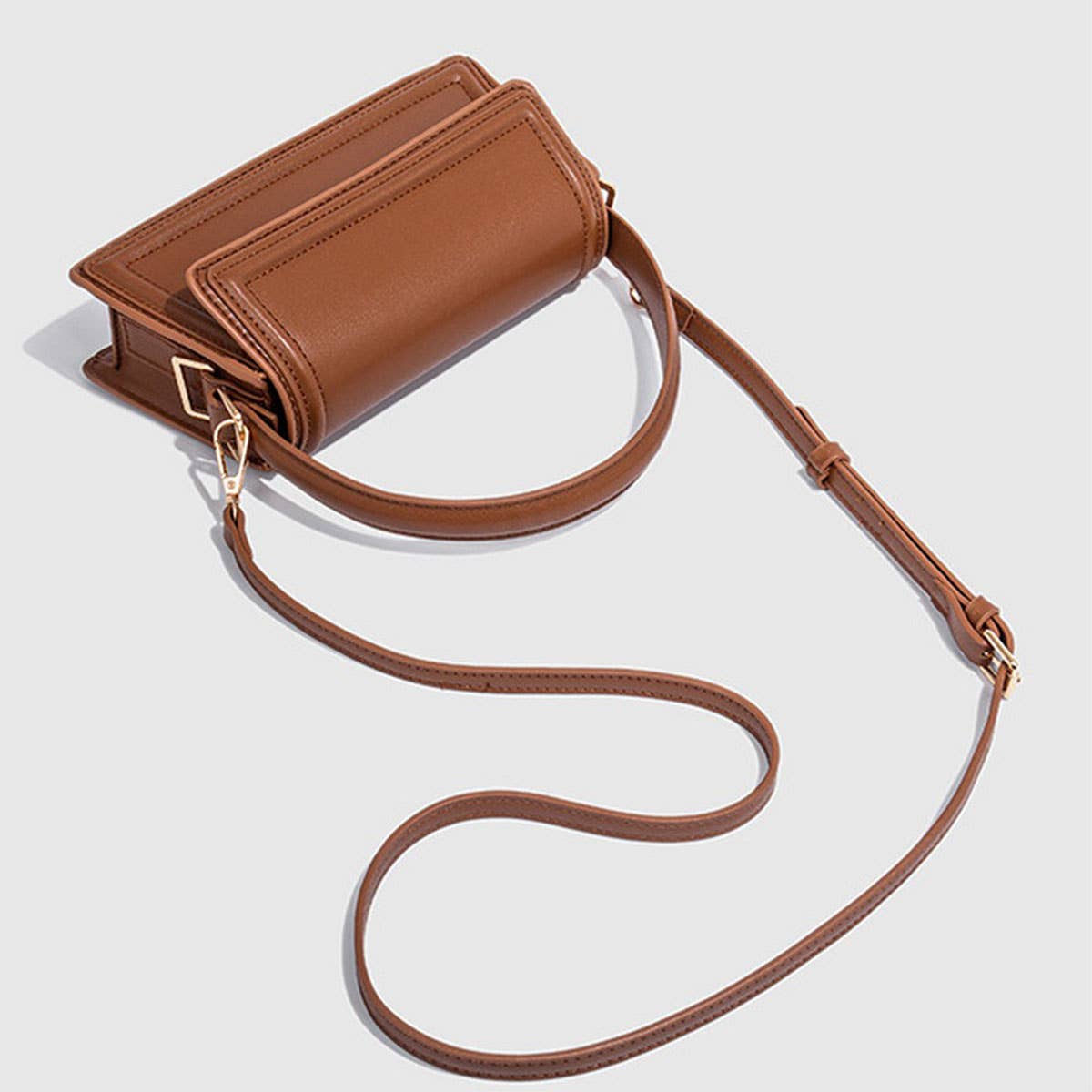 FASHION CASUAL MINI TRAPEZOIDAL SHOULDER BAG_CWAB3434