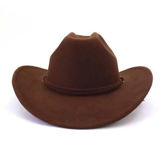 Ethnic Style Felt Western Cowboy Hat for Couples_CWAH2112