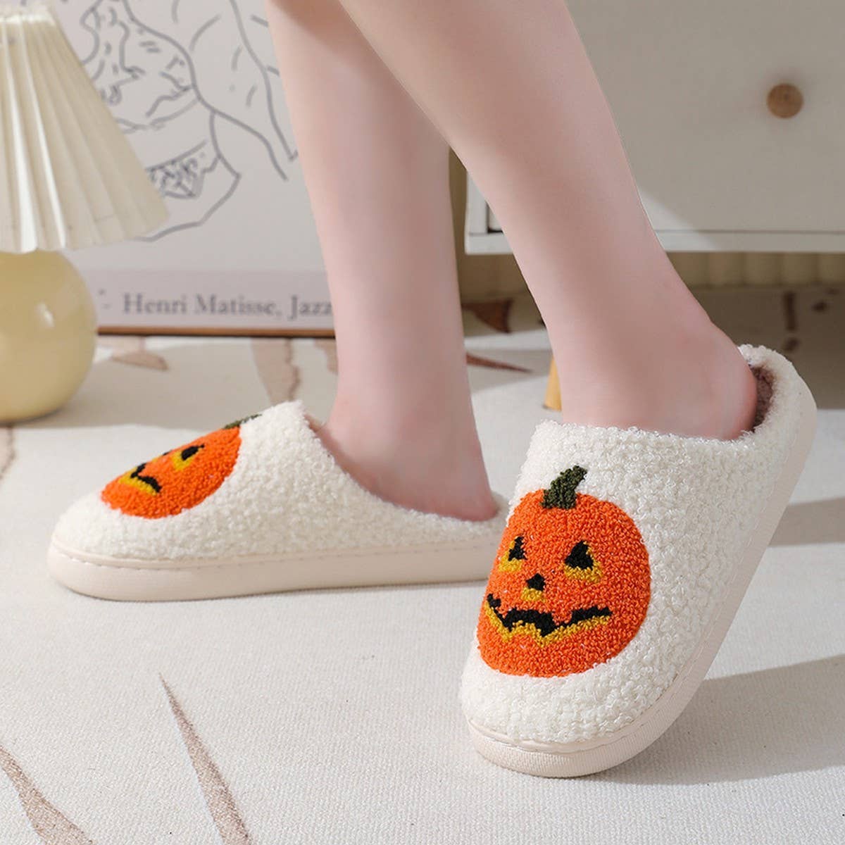 Halloween Atmosphere Slippers, Cute & Funny, Autumn & Winter