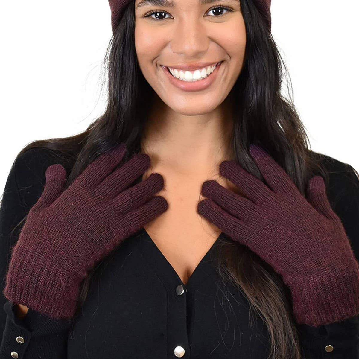 WINTER WARM OUTDOOR KNITTED TOUCHSCREEN GLOVES_CWAG0385