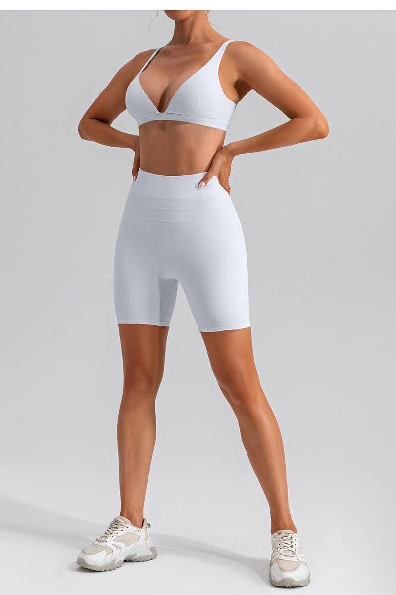 CWMU0516_NUDE YOGA BRA SHOCKPROOF TIGHT SPORTS BRA