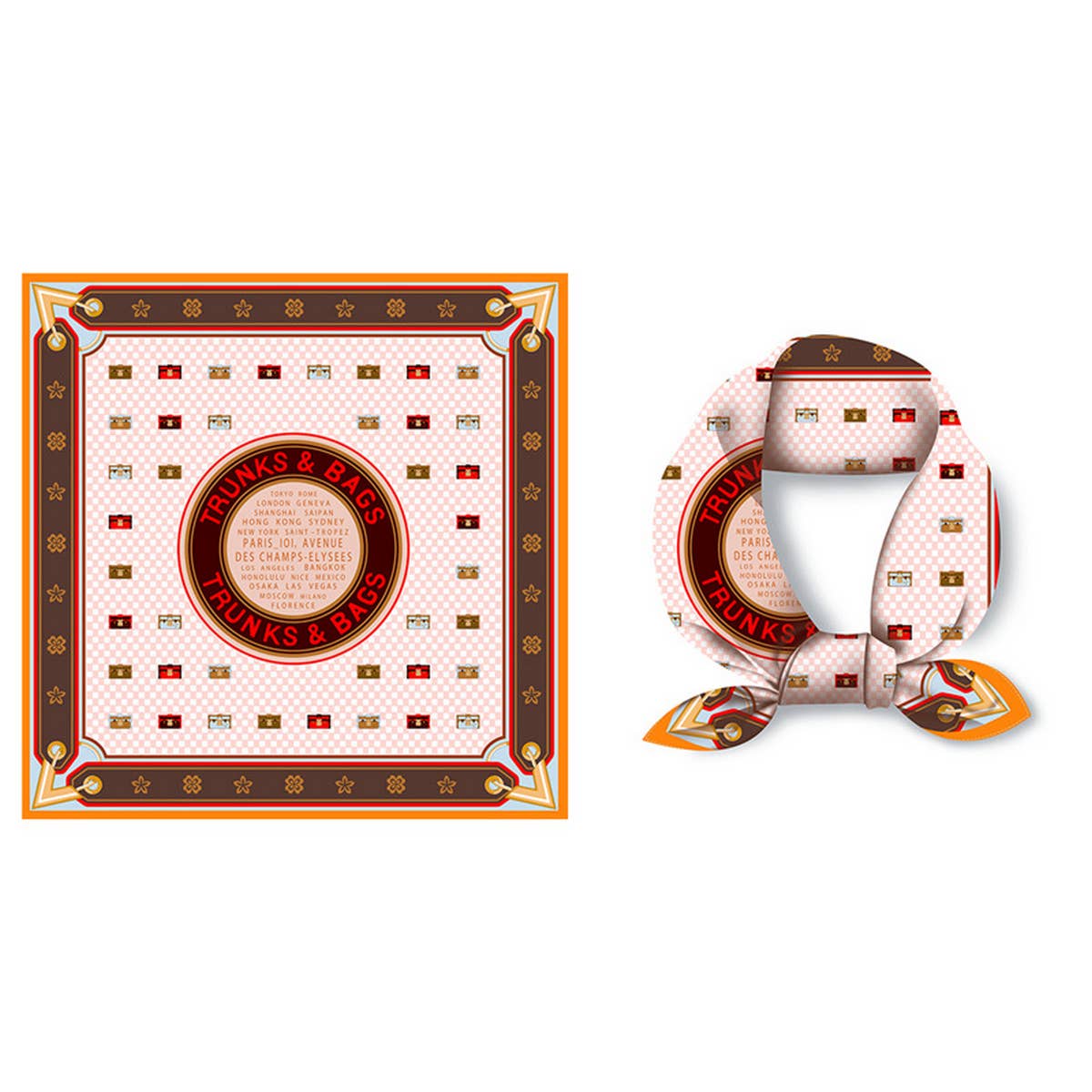 WOMEN OUTERWEAR THIN SQUARE SCARF