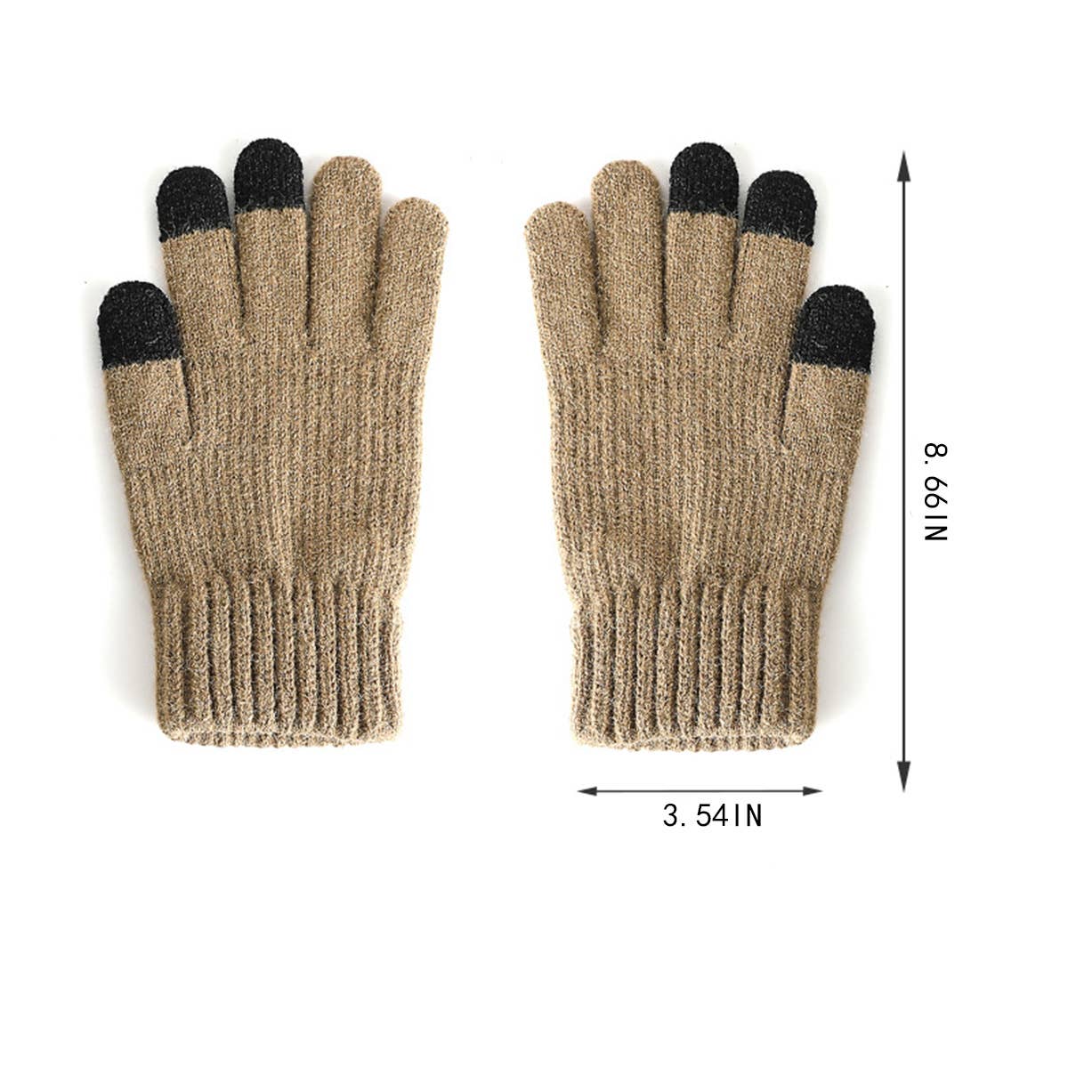 WINTER MEN'S RUBBER TOUCH SCREEN GLOVES