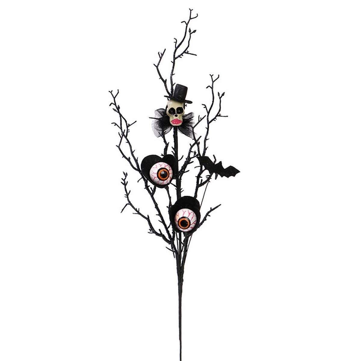 Creative Skull Eye Floral Pick Halloween Decor_CWMM9905