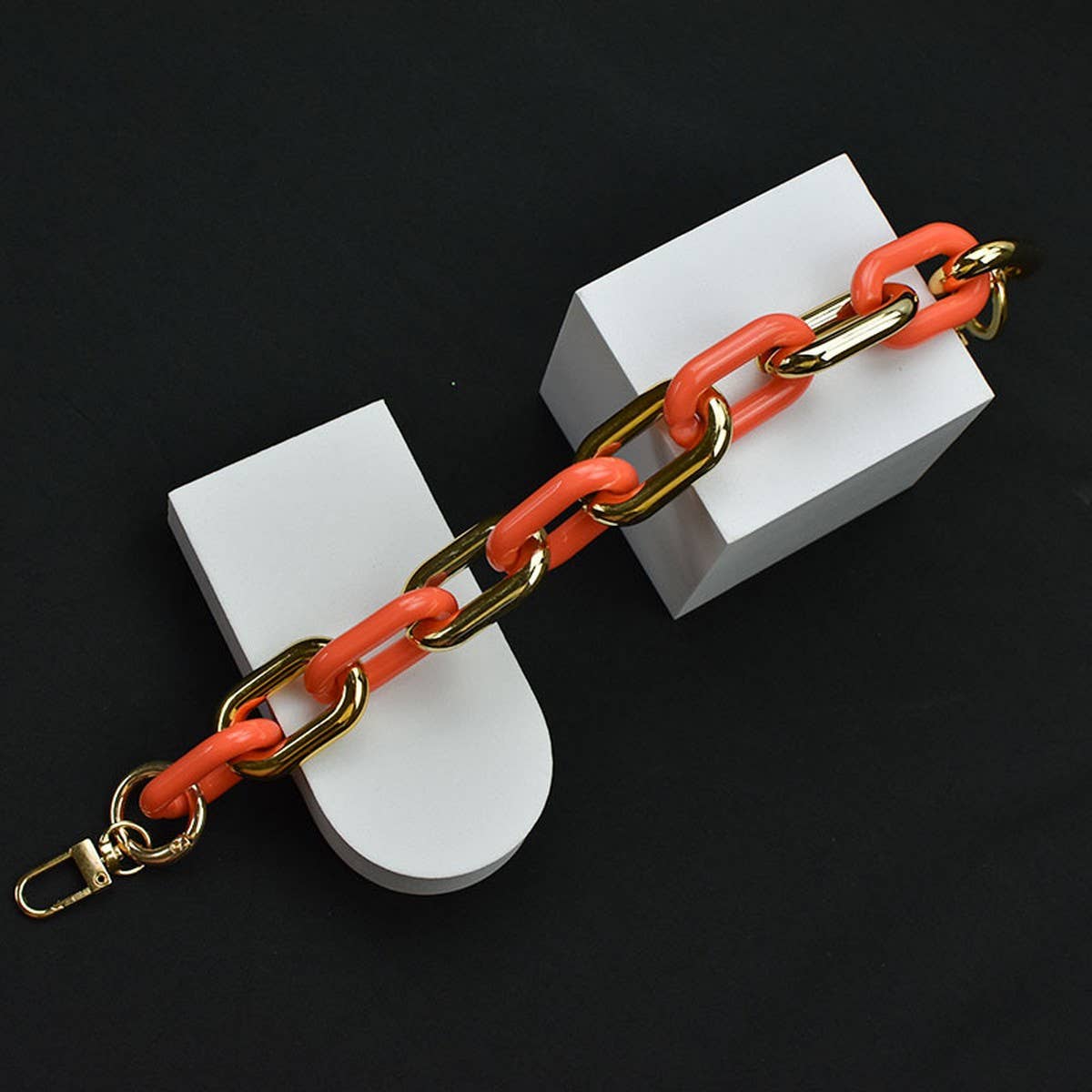 11.81"Acrylic Chain Handle, Multi-color Bag Strap_CWMM5090