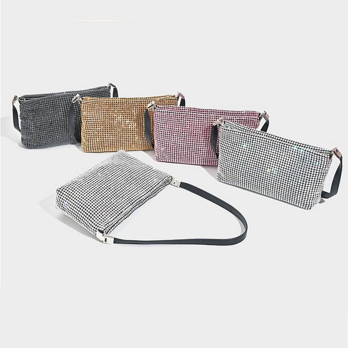 HIGH-END SOFT SURFACE RHINESTONE EVENING BAG_CWAB3610