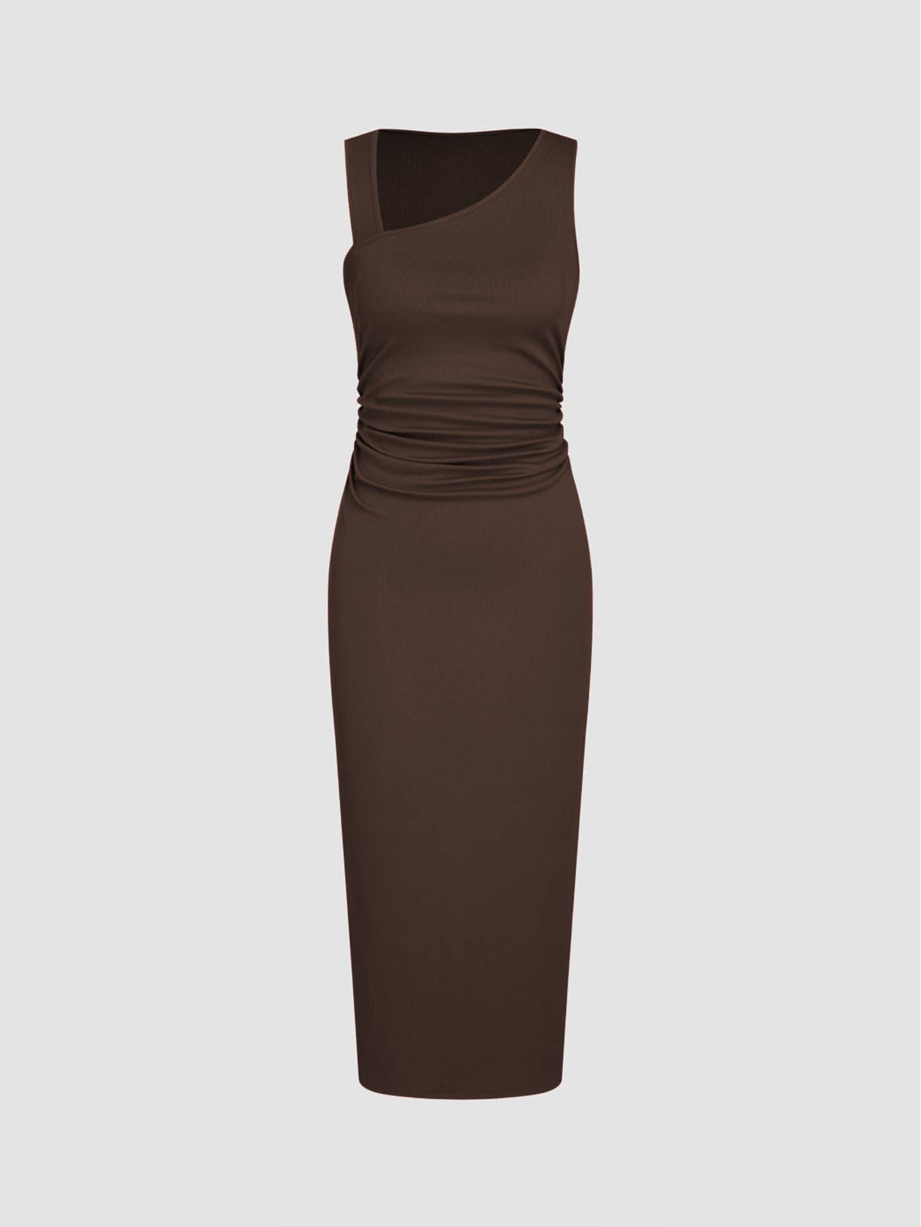 Slit that wraps the hips figure-hugging dress