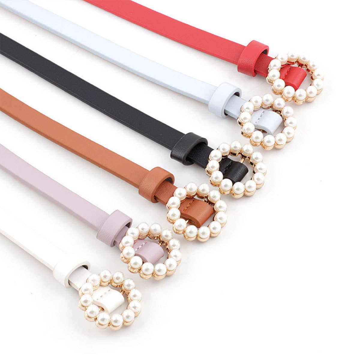 PEARL BUCKLE SLENDER BELT FOR DRESSES_CWABE0196