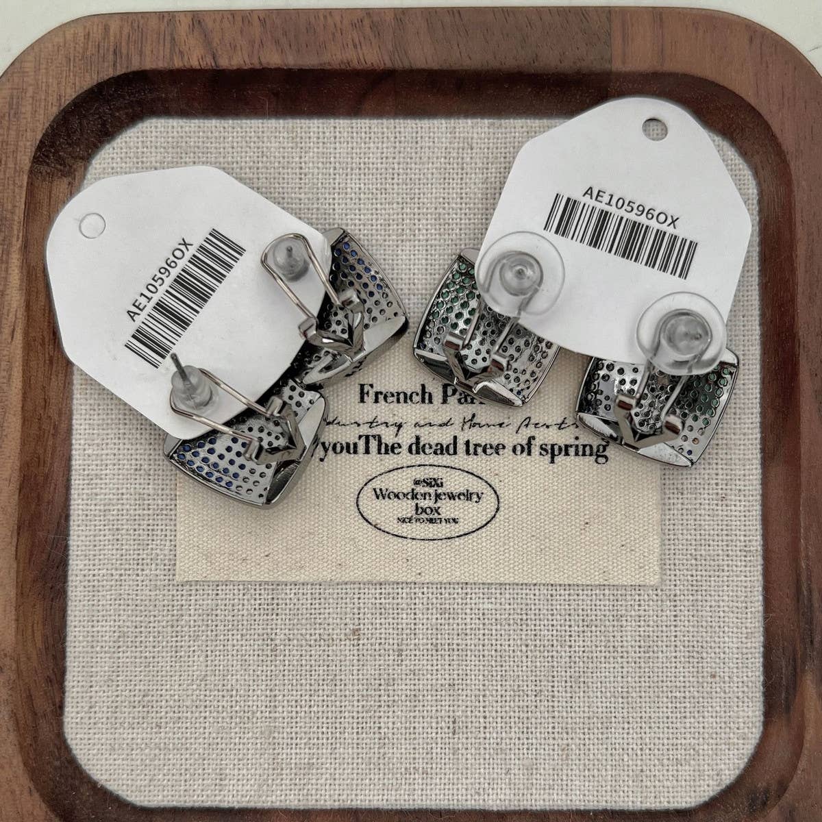 VERSATILE SQUARE ZIRCONIA EARRINGS