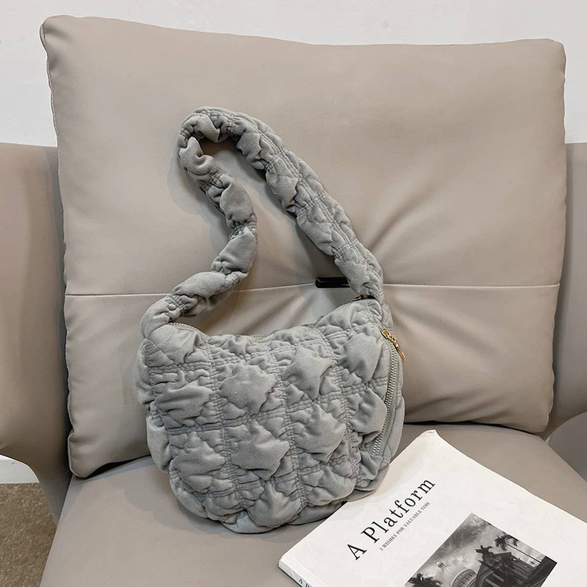 Plush Velvet Cloud Bag Women Shoulder Crossbody_CUAB00562