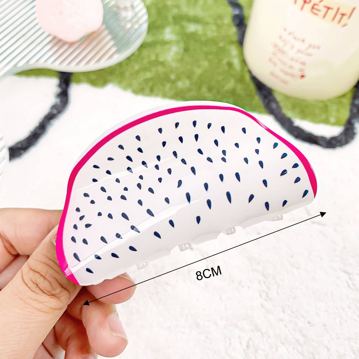 Cute Lemon Hair Claw for Girls, Shark Clip_CWAHA0385