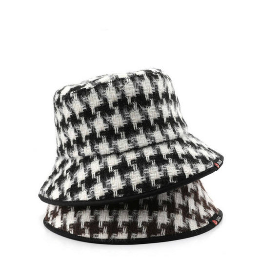 WINTER OUTDOOR RETRO SOLID COLOR BUCKET HAT_CWAH2176