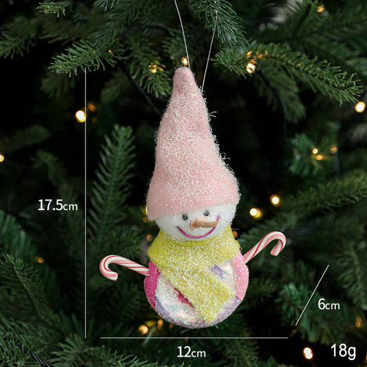 Ice Cream Snowman Christmas Tree Hanging Decor