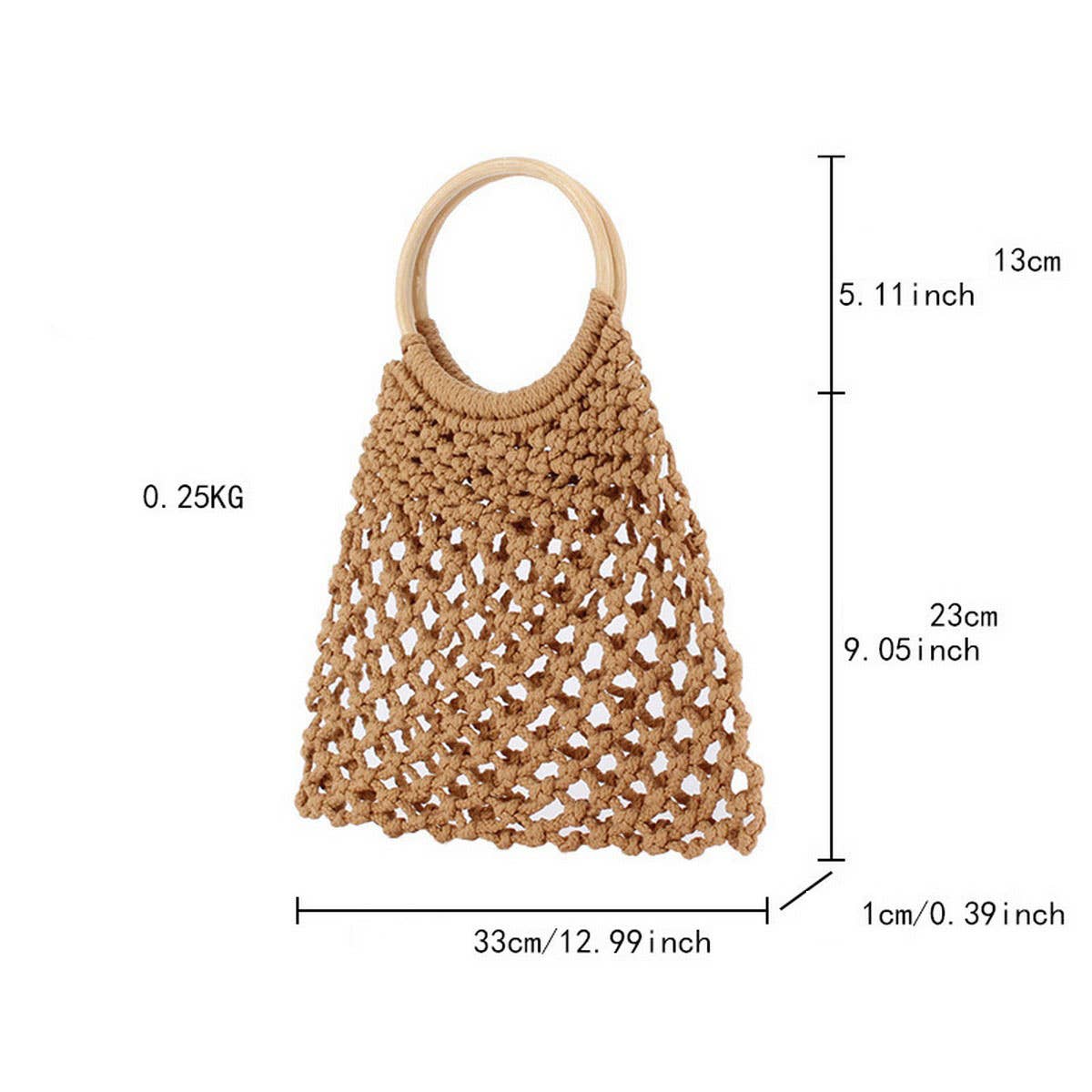 HOLLOW ONE-SHOULDER COTTON BEACH WOVEN BAG_CWAB4688
