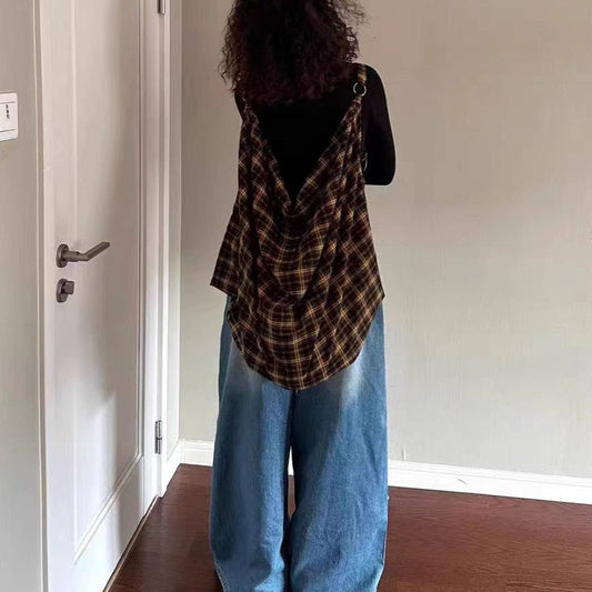 VINTAGE TOTE BAG LARGE CAPACITY CROSSBODY BAG_CWAB4101