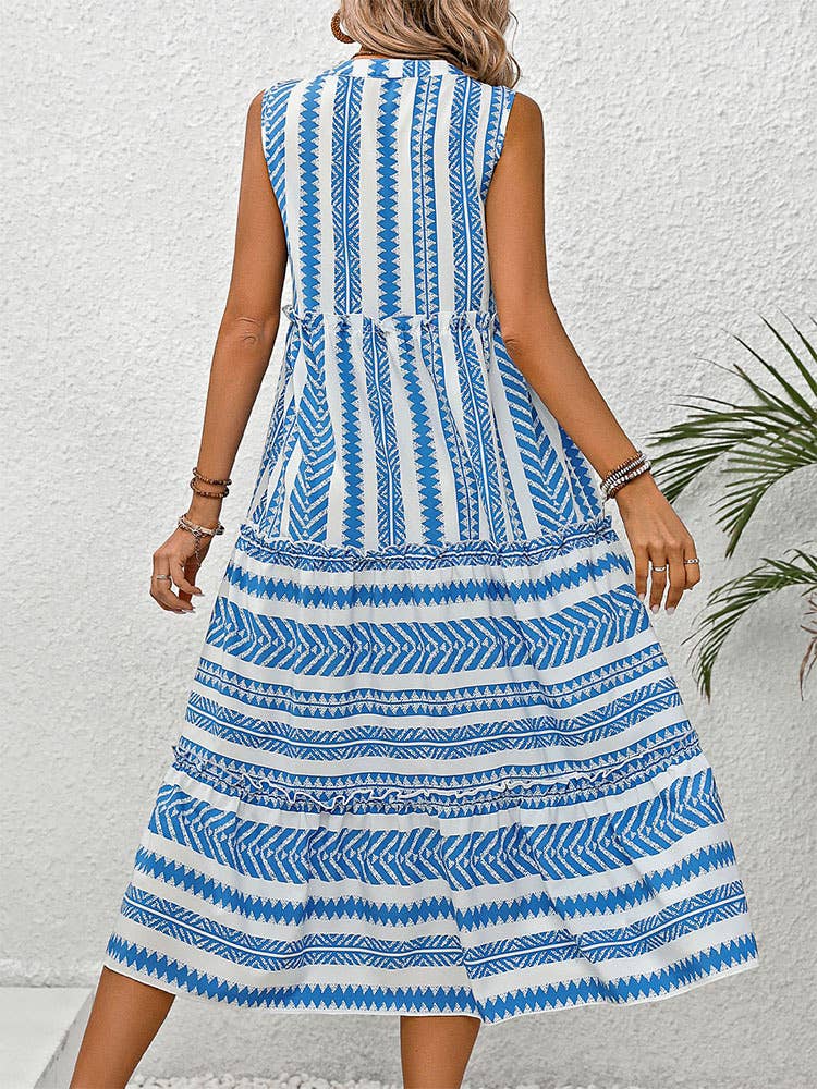 LONG BOHO VACATION DRESS