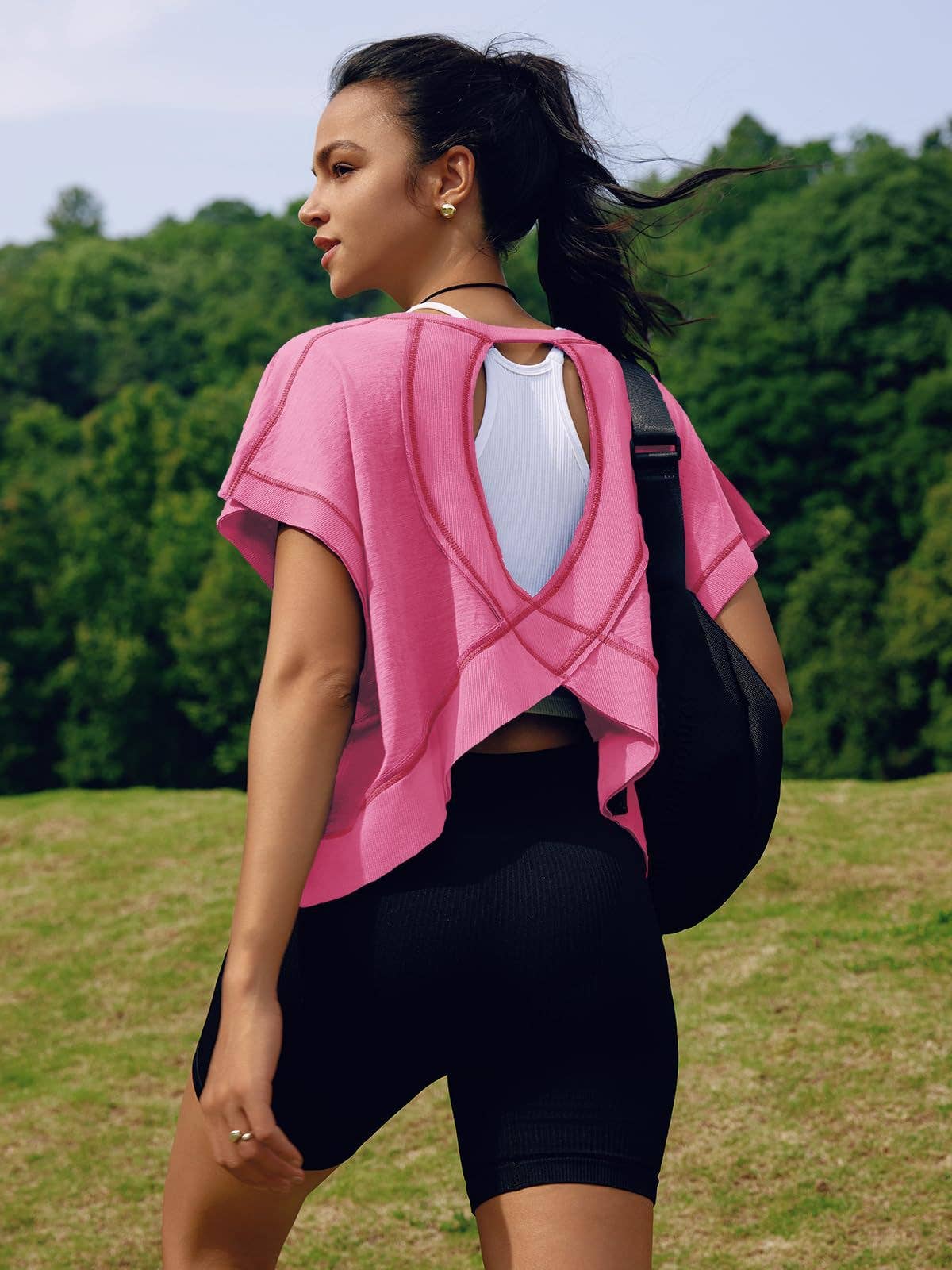 WOMEN'S BACK SPORTS YOGA TOP