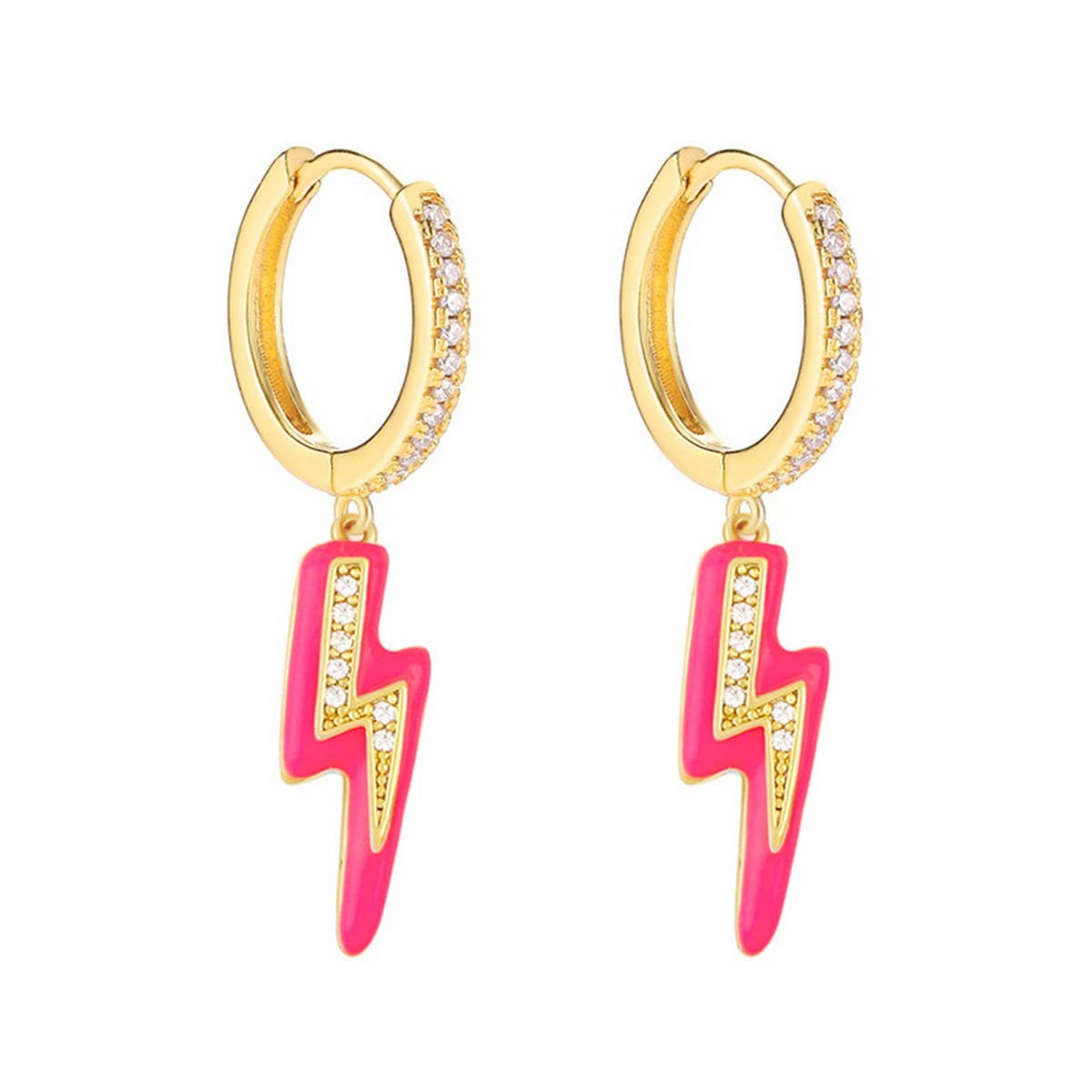 COLORFUL LIGHTNING PERSONALITY VERSATILE EARRINGS
