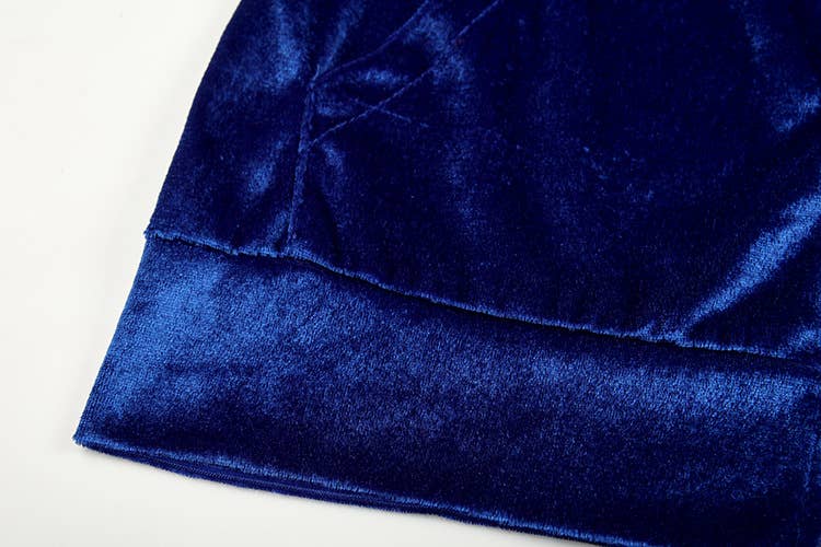 Fashion rhinestone Korean velvet sportswear set