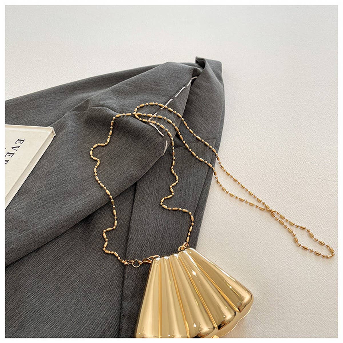 SHELL BAG CLUTCH SHOULDER CROSSBODY BAG_CWAB3261