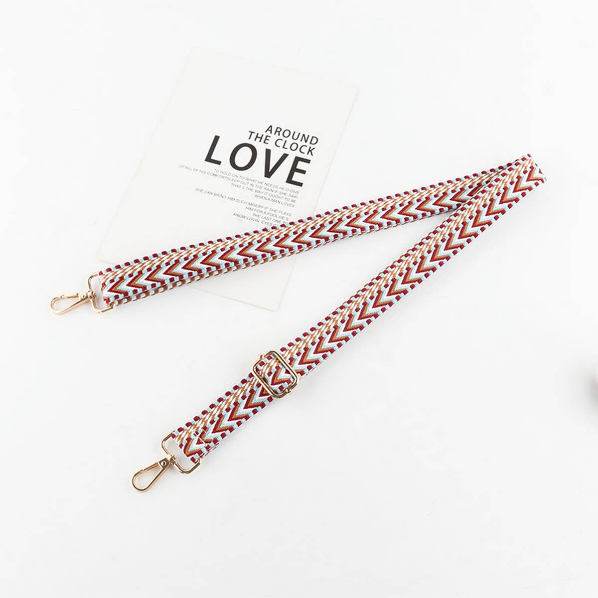 ADJUSTABLE COLORFUL JACQUARD BAG STRAP_CWMM1045