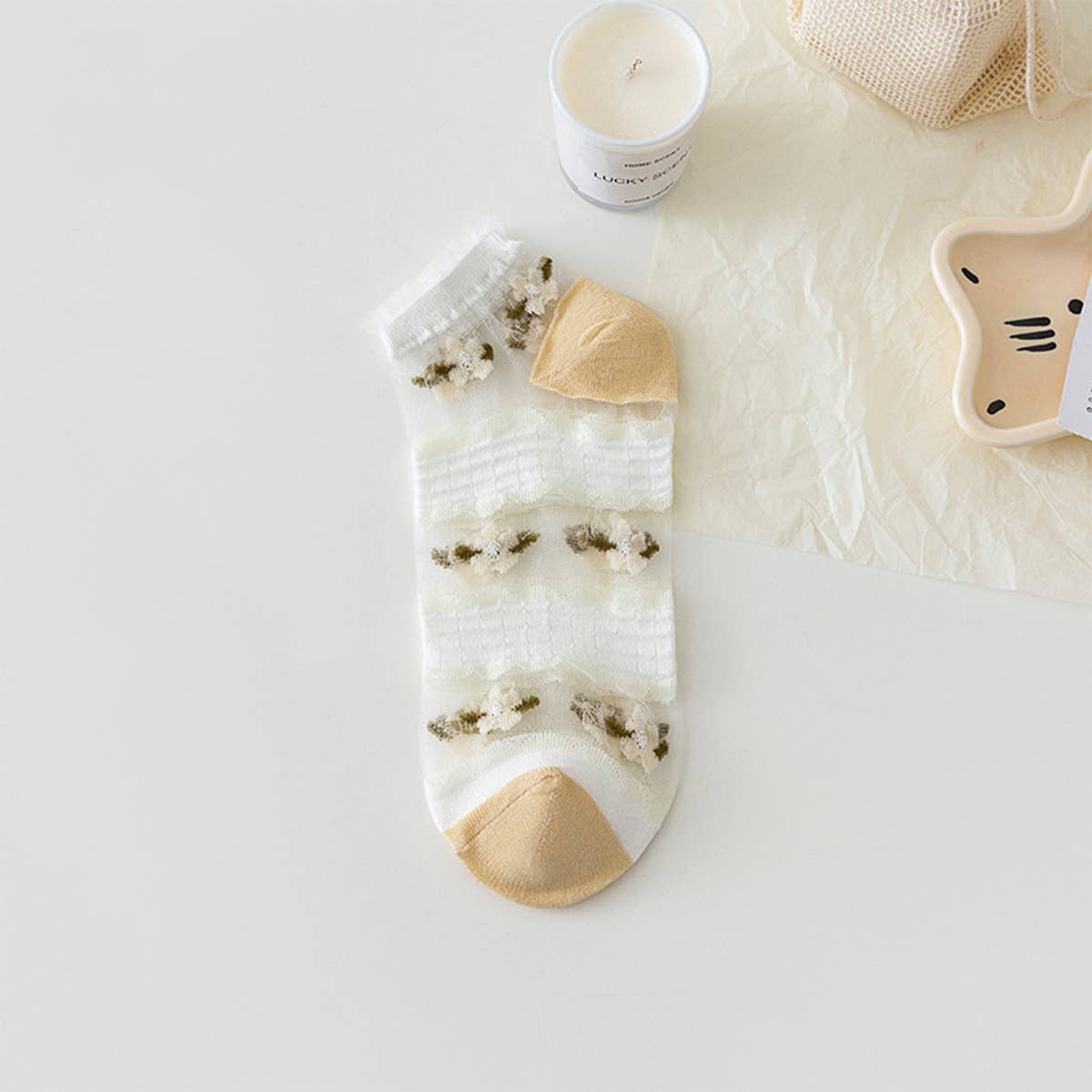 SUMMER THIN LACE INVISIBLE BOAT SOCKS