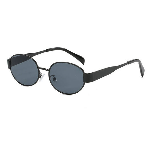 FASHIONABLE OVAL FRAME SUNGLASSES