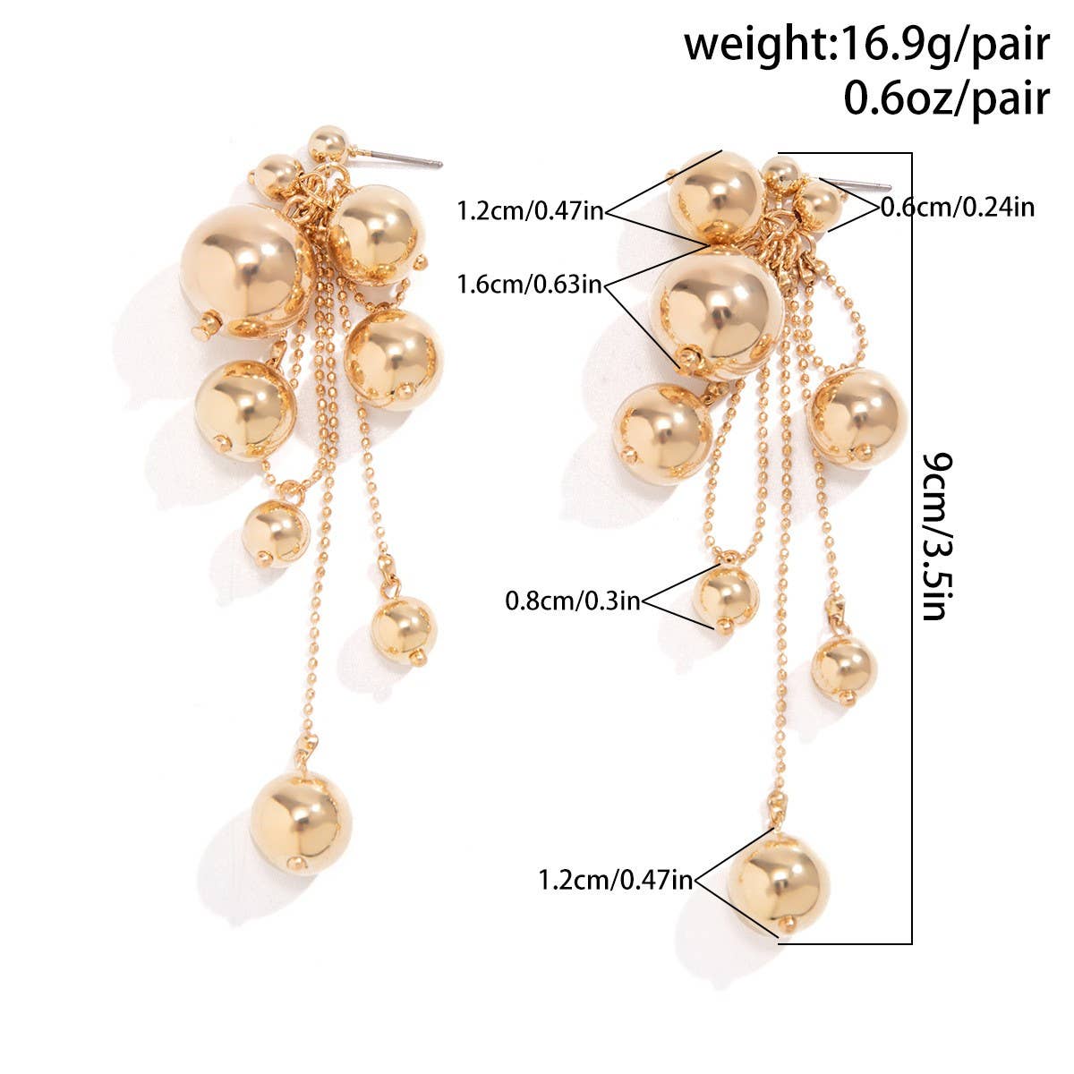 IMITATION PEARL TASSEL PENDANT EARRINGS
