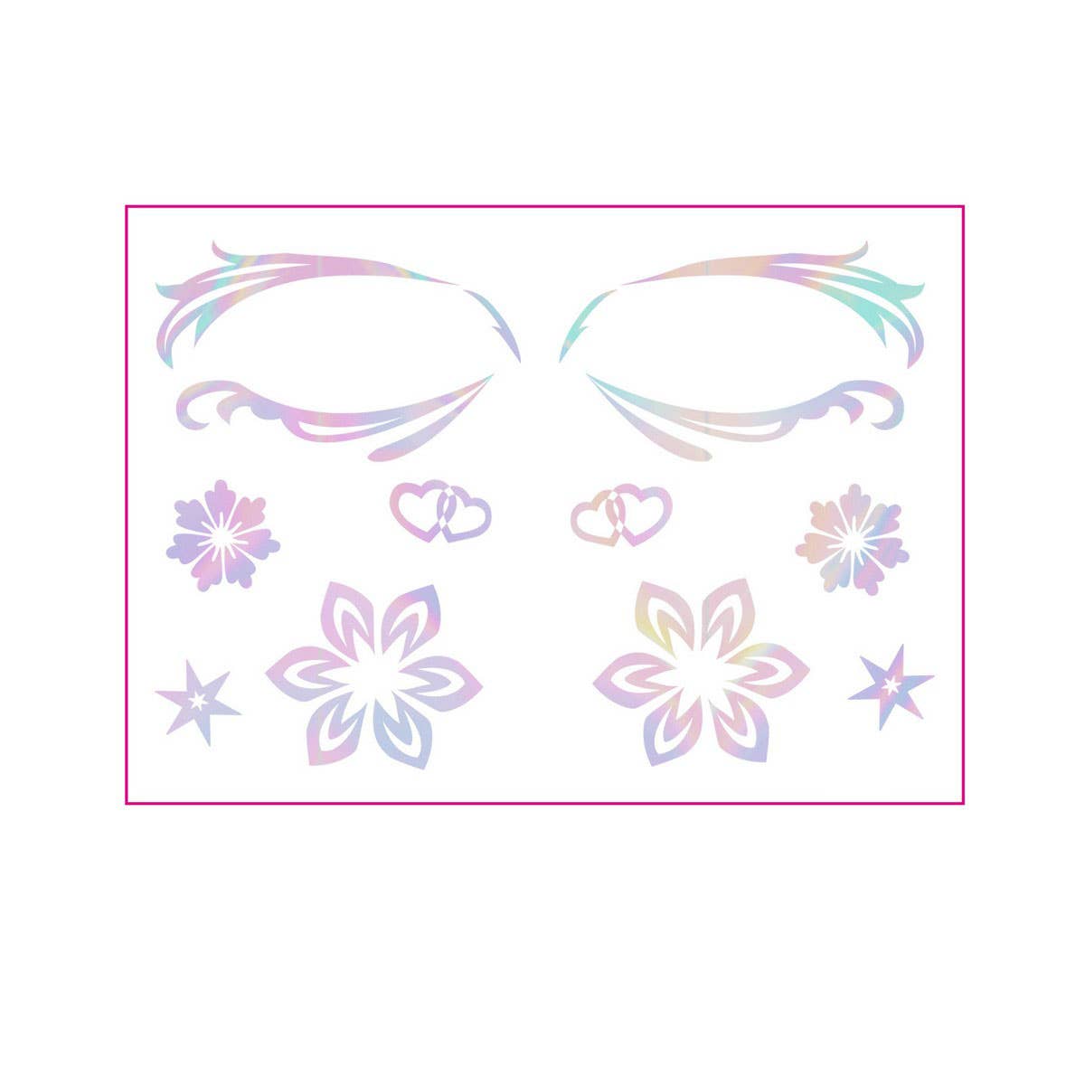 Holographic Eyeliner Tattoos ? Butterfly Makeup