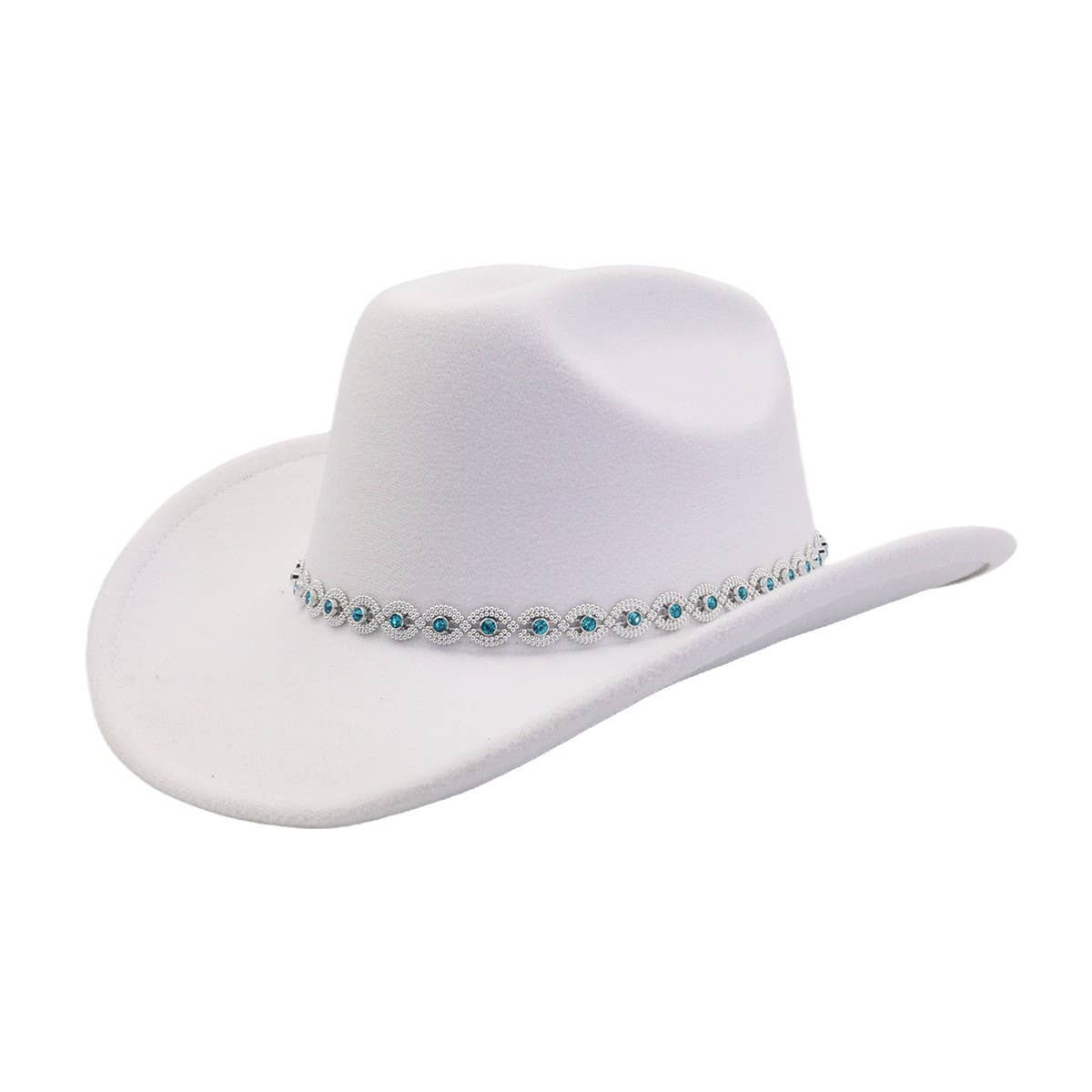 Men & Women Wool Cowboy Fedora Hat New Winter_CWAH04473