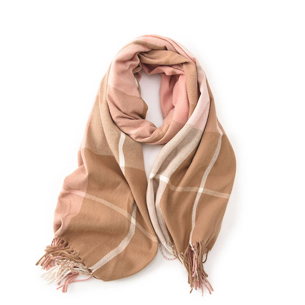 Dopamine color matching cashmere scarf - warm
