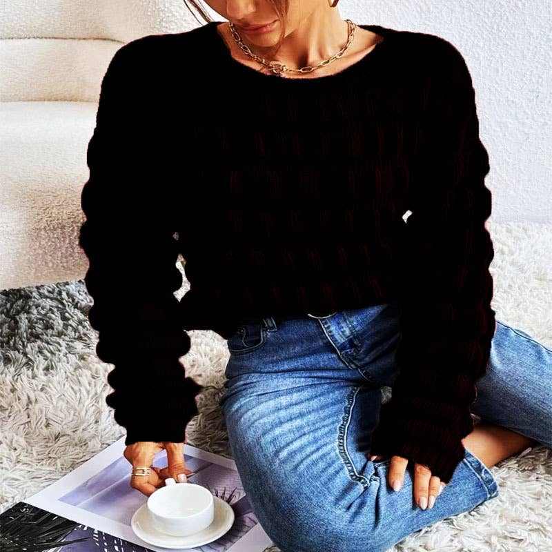 KNITWEAR STEREOGRAM SWEATER FOR WOMEN