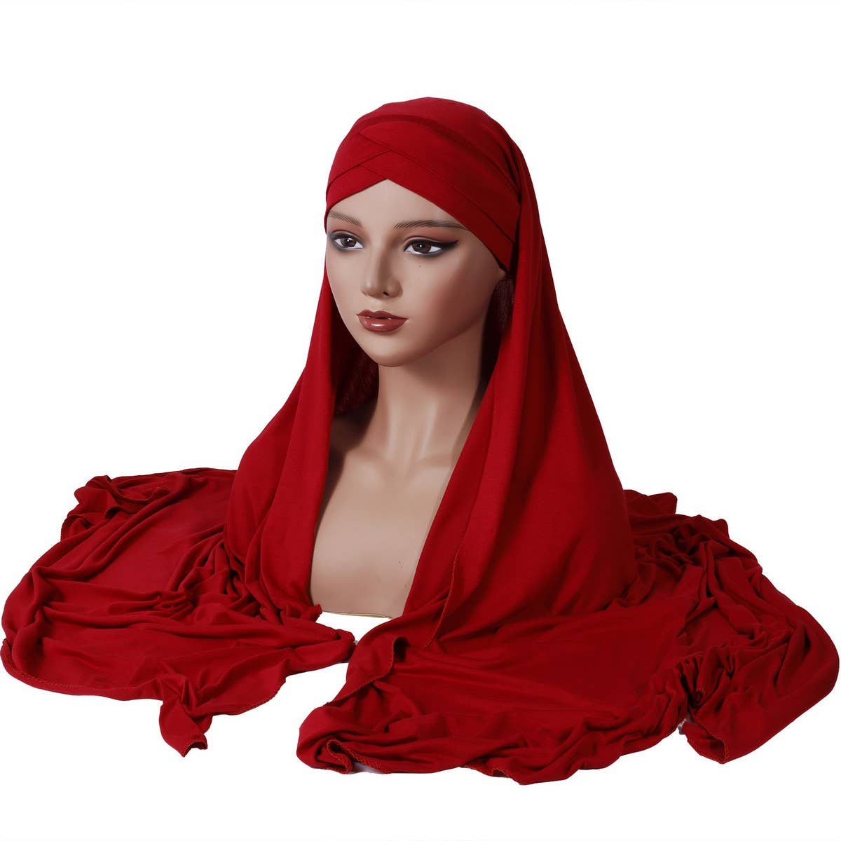 WOMEN'S CROSS MERCERIZED COTTON HEAD SCARF