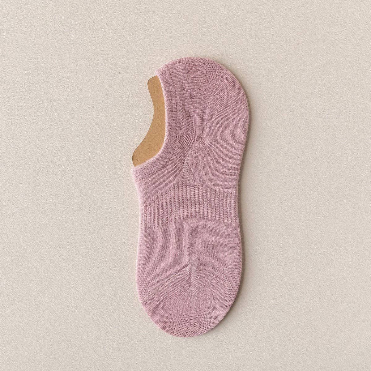 WOMEN'S SOLID COLOR SHALLOW INVISIBLE BOAT SOCKS