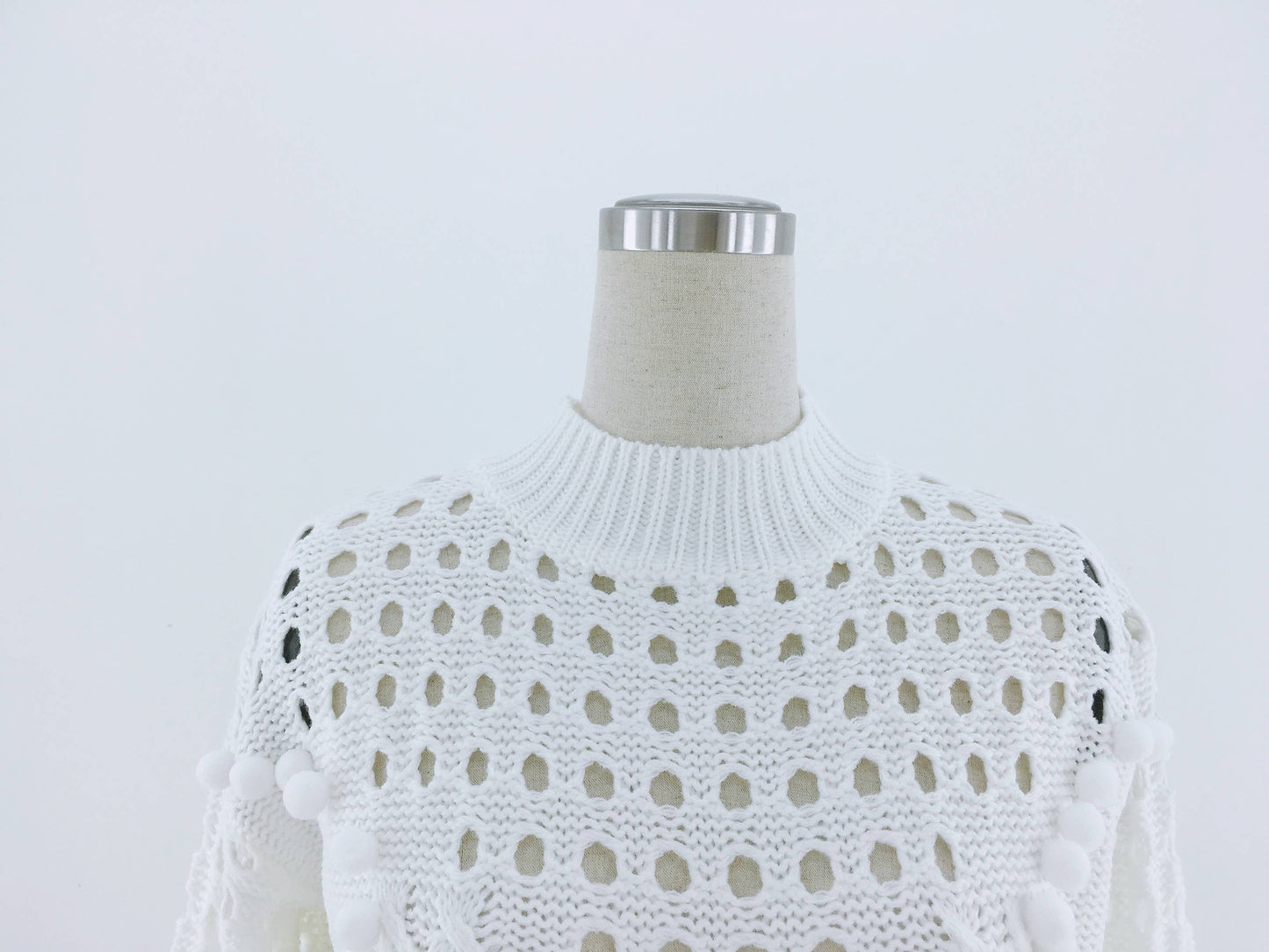 SOLID COLOR LOOSE KNIT CREWNECK PULLOVER SWEATER