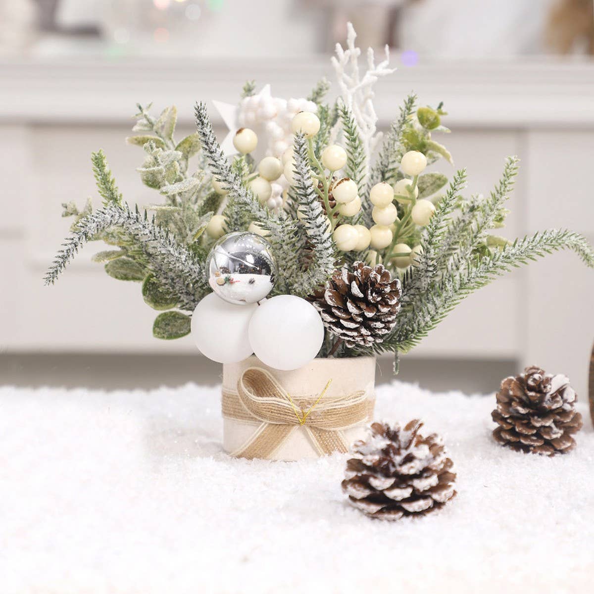 Mini Nordic Christmas Tree Decor Tabletop Gift_CWMM9889