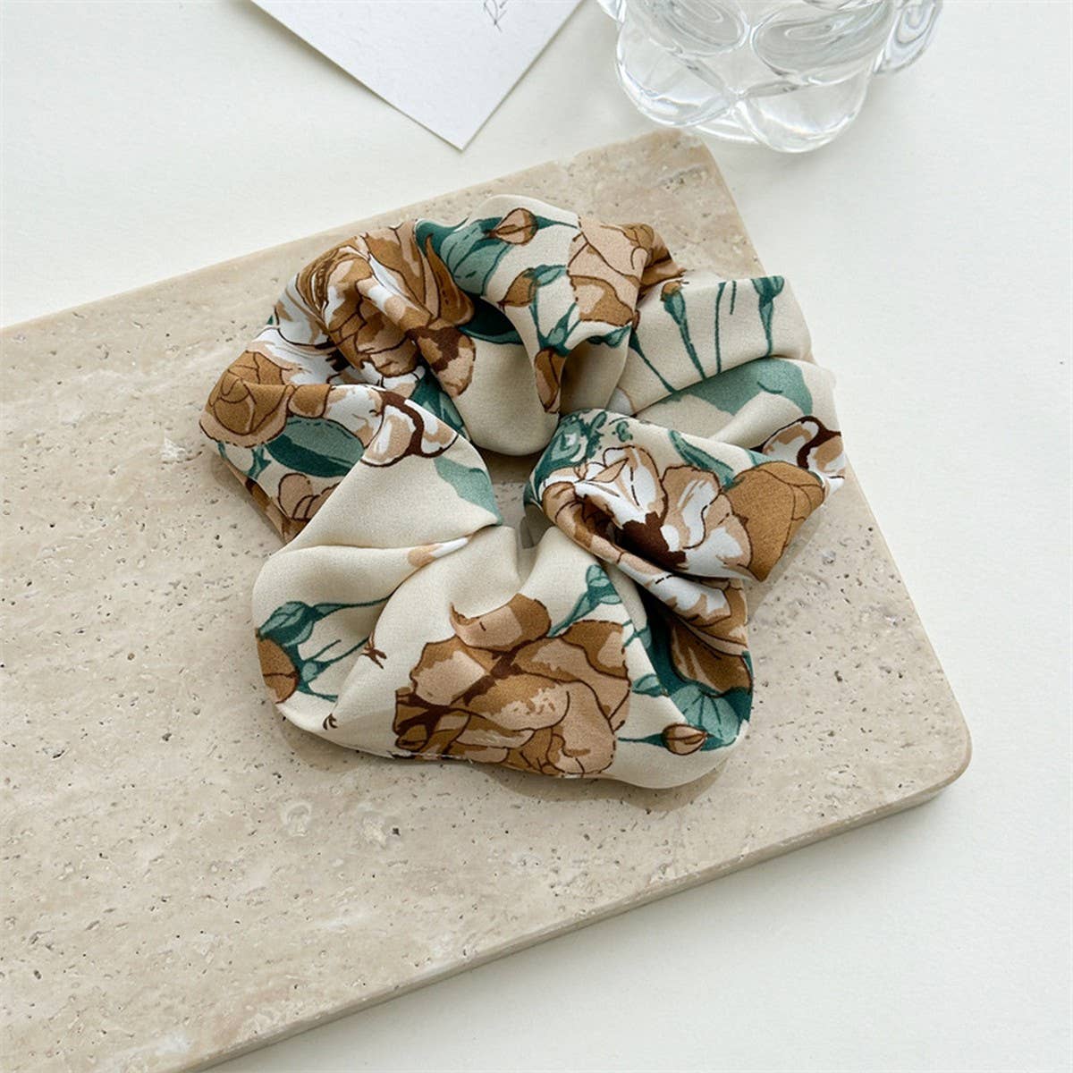 SWEET LARGE FLORAL HIGH ELASTIC HAIR TIE