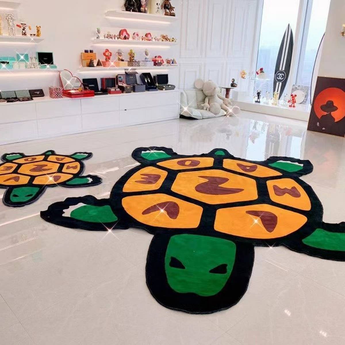 Cute Turtle Rug, Fun Pet-Inspired Room Decor Mat