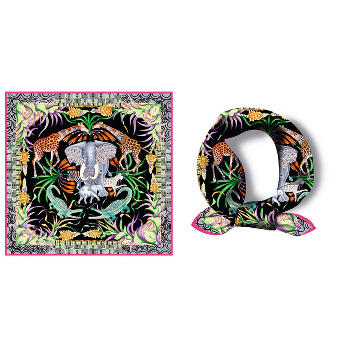 Silky Animal Print Scarf ? Mother's Day Gift