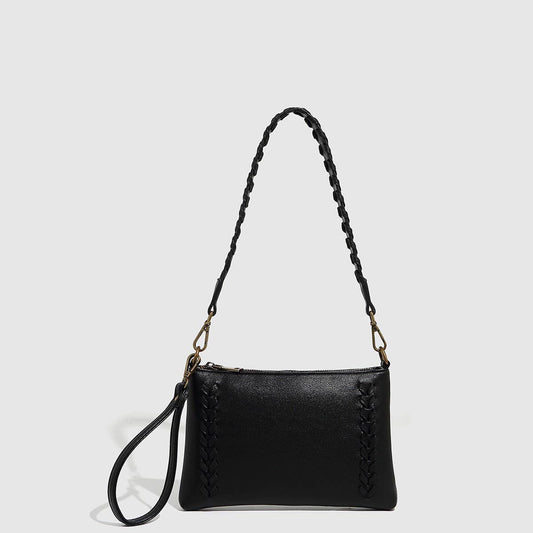 New PU Woven Drawstring Mini Shoulder Bag_CWAB5697