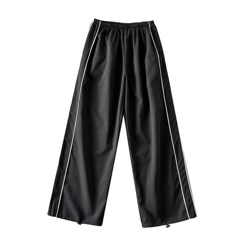 Loose striped hip-hop sportswear pants