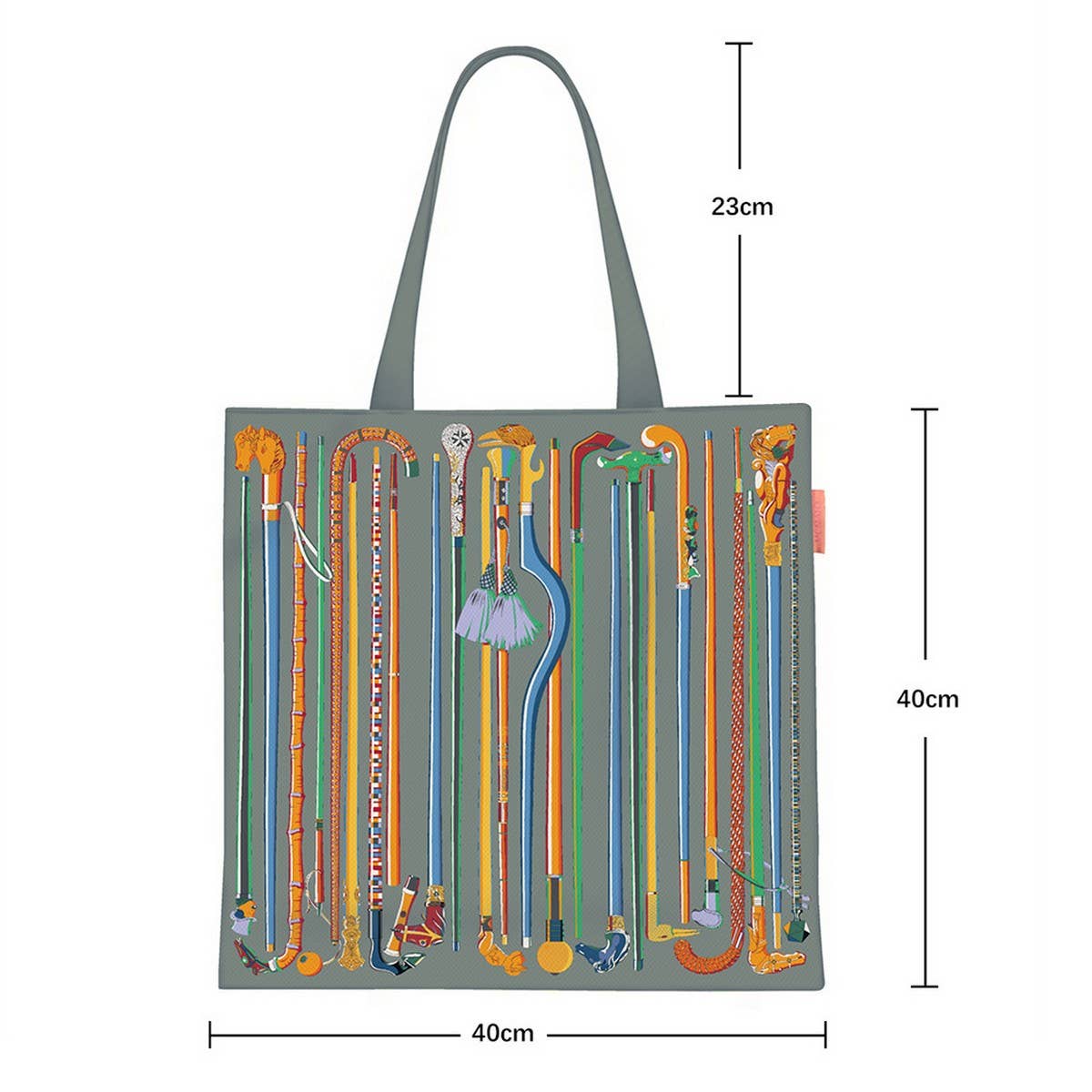Scepter Print Canvas Tote Bag for Women_CWAB5131