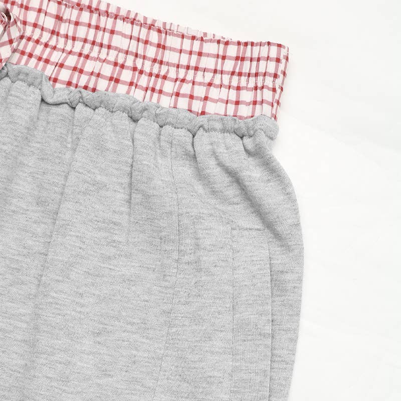 High-waisted casual loose sports sweatpants